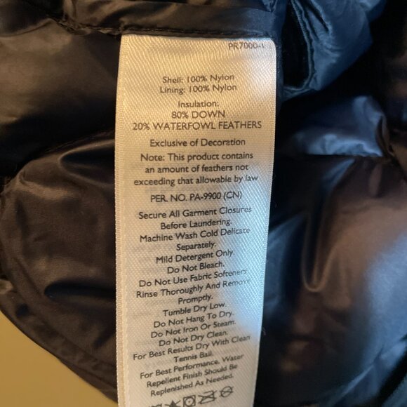 Eddie Bauer long down bomber jacket - Picture 5 of 8